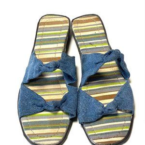 Women jean sandal size 9
